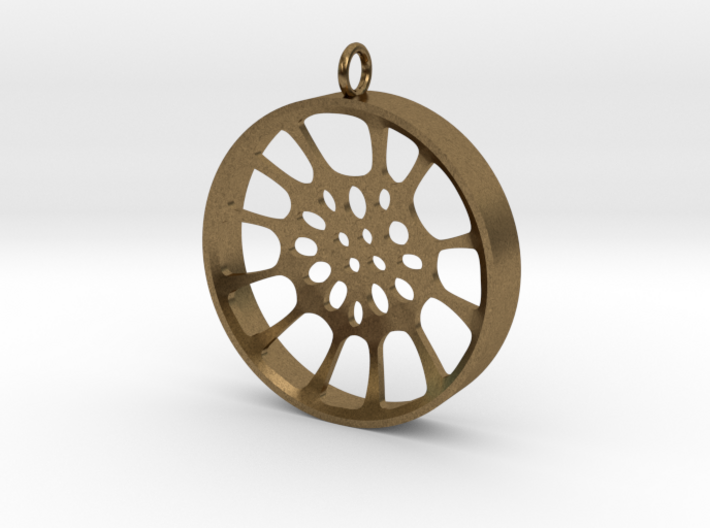High Tenor &quot;void&quot; steelpan pendant, Large (44mm) 3d printed