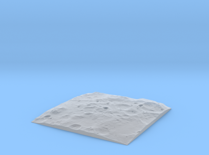 Terrain Model Lunar South Pole 3d printed