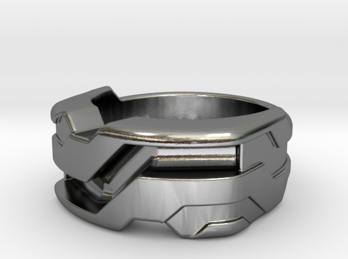US6.5 Ring XXI: Tritium (Silver) 3d printed 