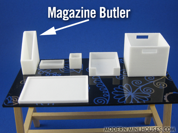 Office: Magazine Butler 1:12 scale miniature 3d printed