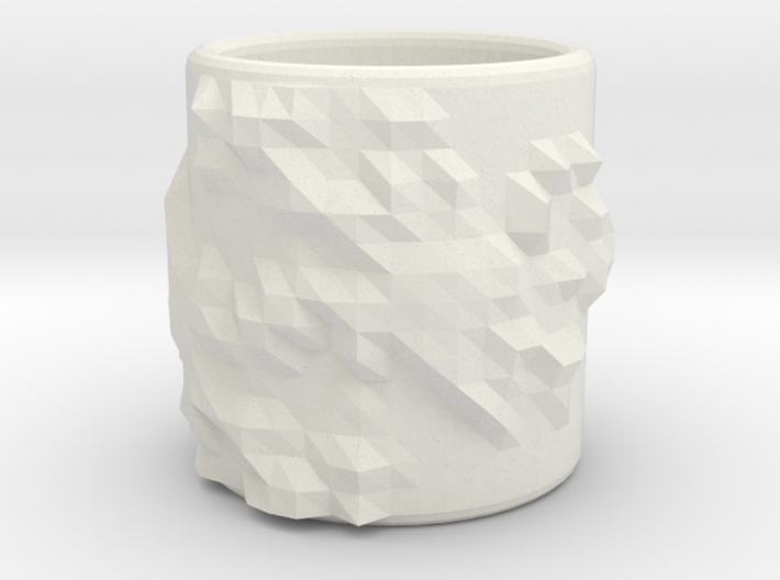 Triangle Surface Cup - Julia Set 0 (Small Size) 3d printed 