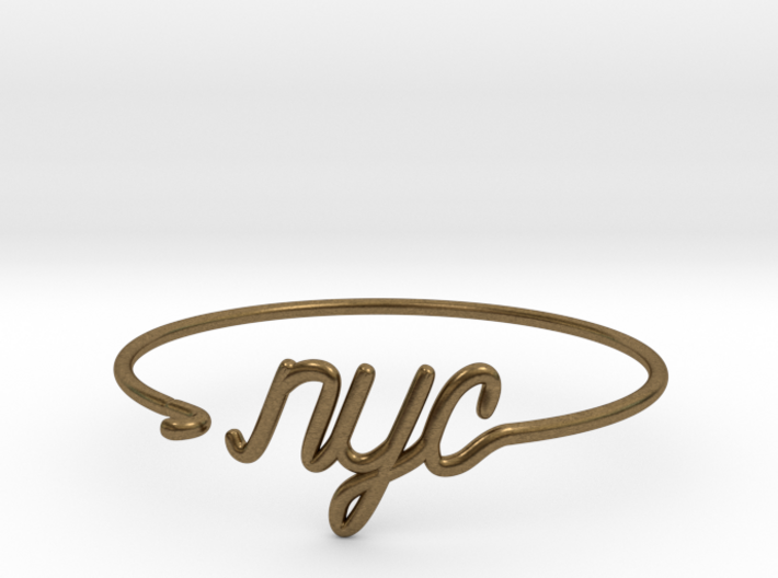 NYC Wire Bracelet (New York City) 3d printed