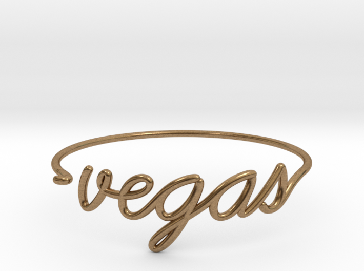 VEGAS Wire Bracelet (Las Vegas) 3d printed