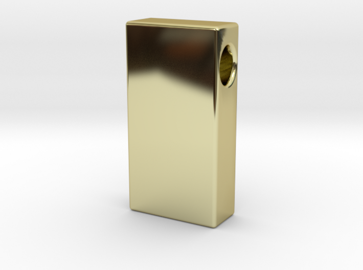 Gold Brick Pendant (solid) 3d printed