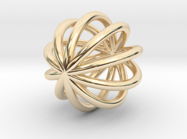 NINS Infinity Ring Cage Pendant 3d printed 