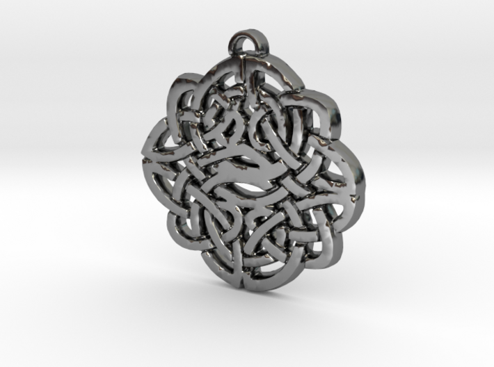 Celtic Knot Symbol 1 Necklace Pendant 3d printed