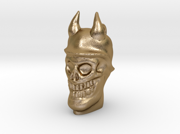 Devil soldier skull pendant 3d printed