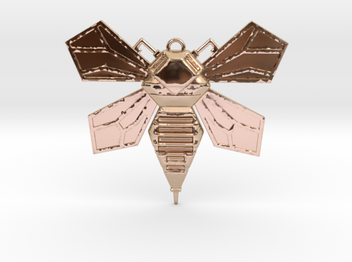 Hornet Solid Wings pendant 3d printed