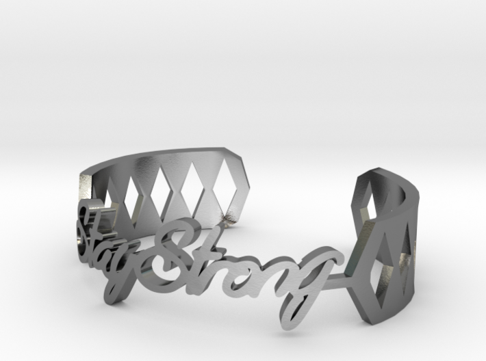 Bracelet:Stay Strong 3d printed