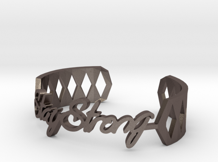 Bracelet:Stay Strong 3d printed