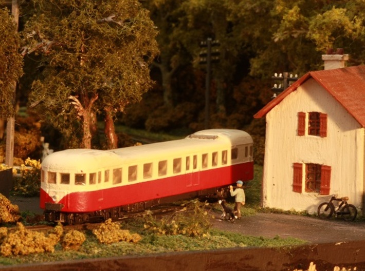 Decauville Autorail - DXW Nm 1:160 3d printed