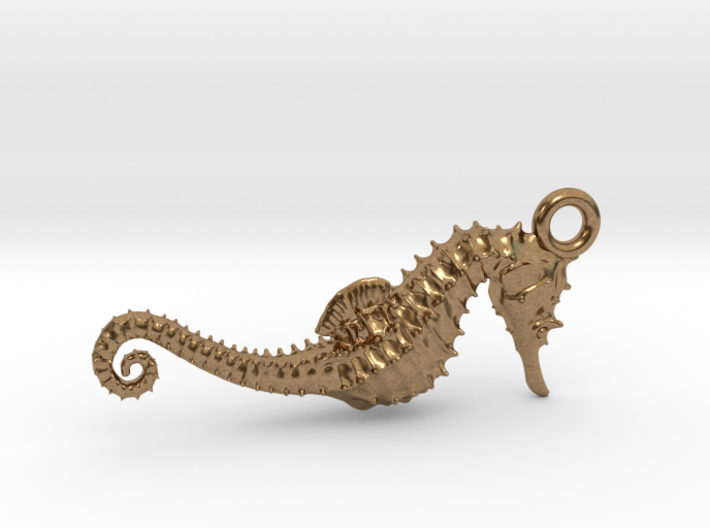 Sea horse pendant 3d printed