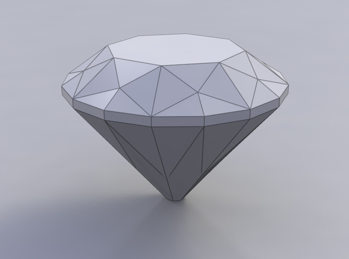 Perfect diamond model 3d printed 