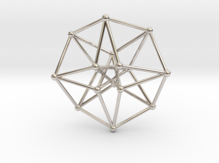 Toroidal Hypercube 35x1mm Spheres 3d printed