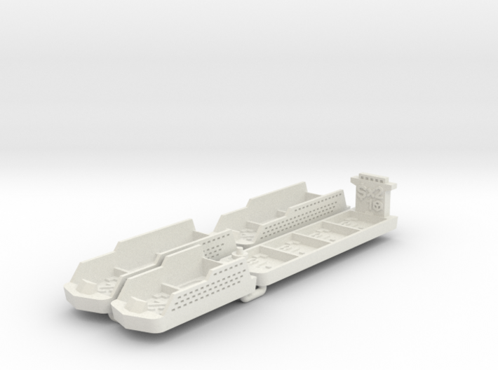 Cruise &amp; Giant cargo ships (4 pcs) 3d printed