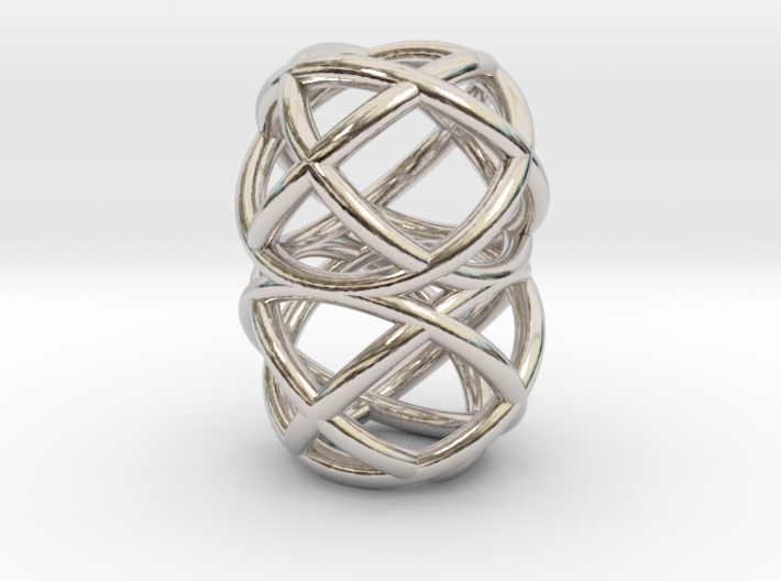 Loop Ring Pendant 3d printed