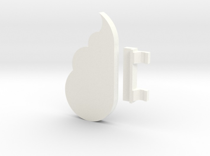 Cloud Keychain Holder 3d printed