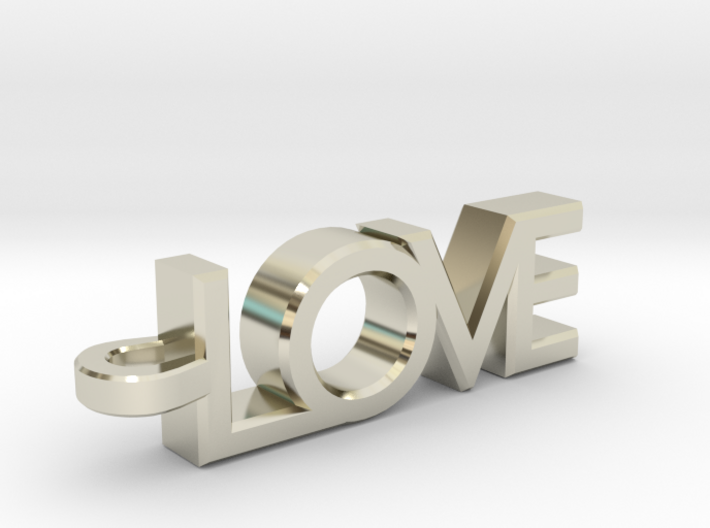 Love Pendant 3d printed