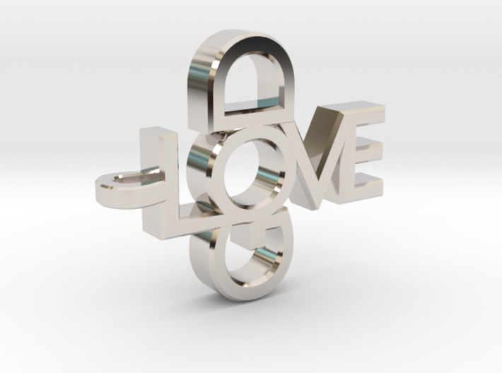 Love God Pendant 3d printed