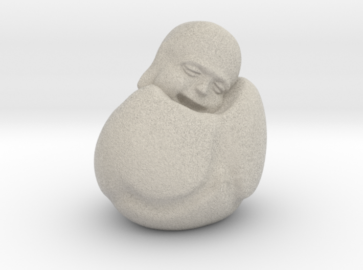 To Sleep Sitting Up Laughing Buddha 3d printed