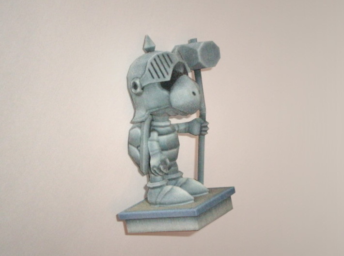 Turtle Knight Statue 3d printed Mine broke in the mail, so I have since improved the model to prevent this.