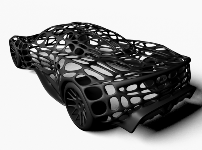 Hennessey Venom GT Cellular Wireframe 3d printed Rendered in Autodesk Maya