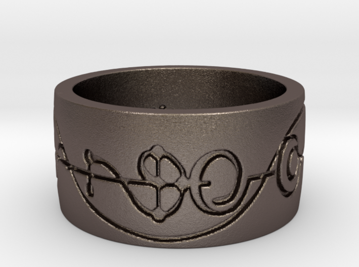 &quot;IDIC&quot; Vulcan Script Ring - Engraved Style 3d printed