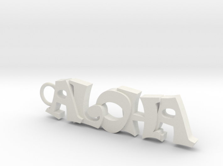 Keychain Aloha 2 3d printed 