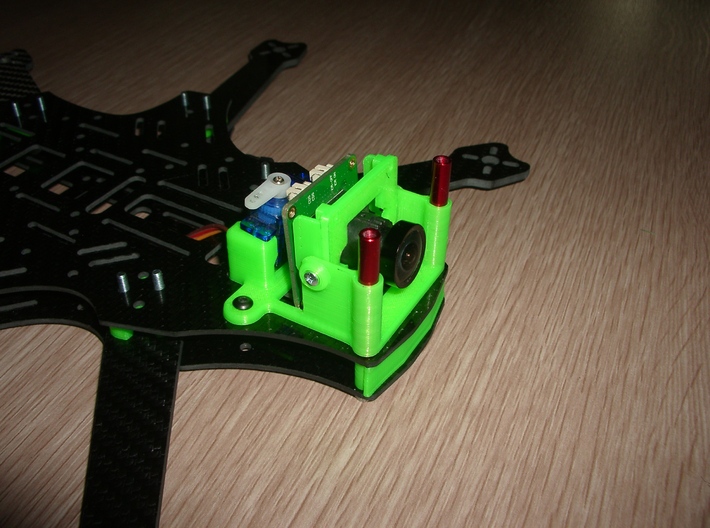 Tilt base for Grasshopper 300 FPV (Raptor 300) 3d printed 