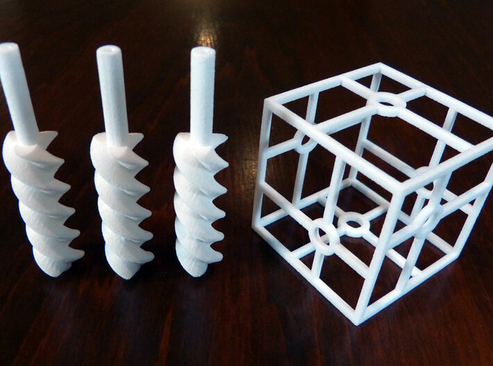 Triple helix 3d printed 