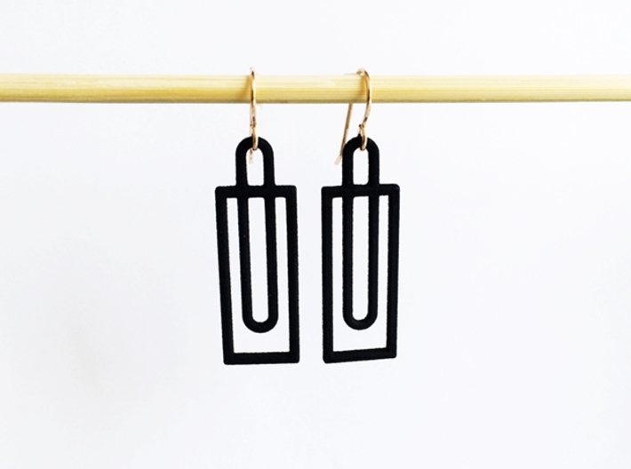 Simple Geometry - Modern Earrings with Clean Lines 3d printed Clean Modern Design