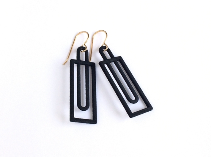 Simple Geometry - Modern Earrings with Clean Lines 3d printed Simple Geometrics