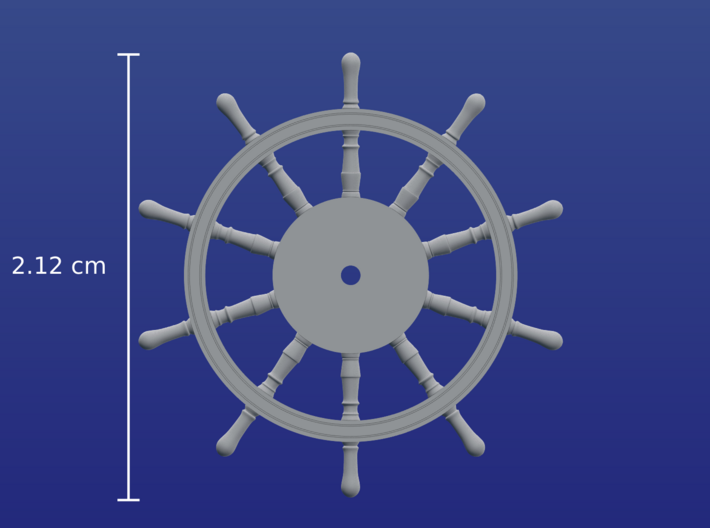 1:84 HMS Victory Ships Wheel 3d printed