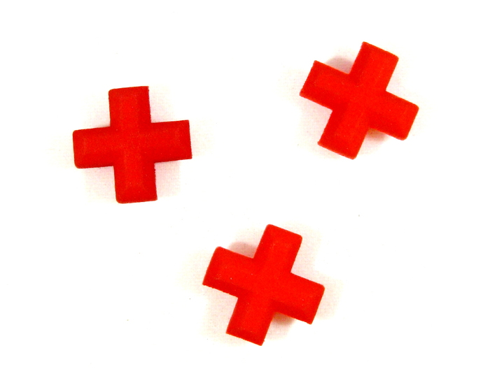 Medical Plus Signs, Set of 3 Tokens for Flash Poin 3d printed 