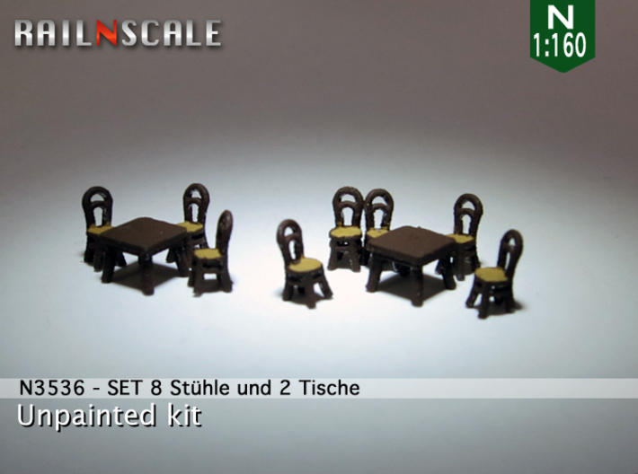 SET Thonet Nr.14 mit 8 Stühle und 2 Tische (N) 3d printed