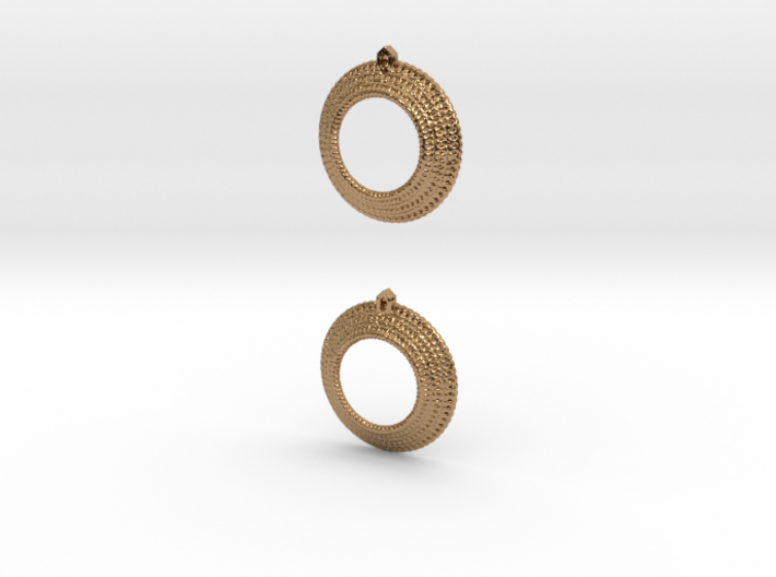 Crochet Earrings (steel and plastic). 3d printed