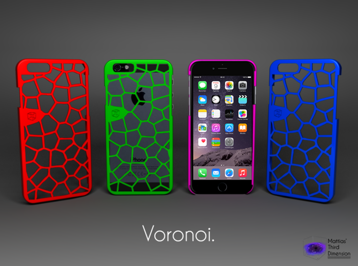 Iphone 6 case - Voronoi pattern 3d printed
