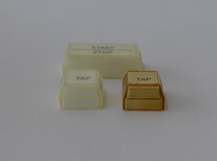 TAP Cap (Button) for my Roland TR 808 3d printed examples: print vs original