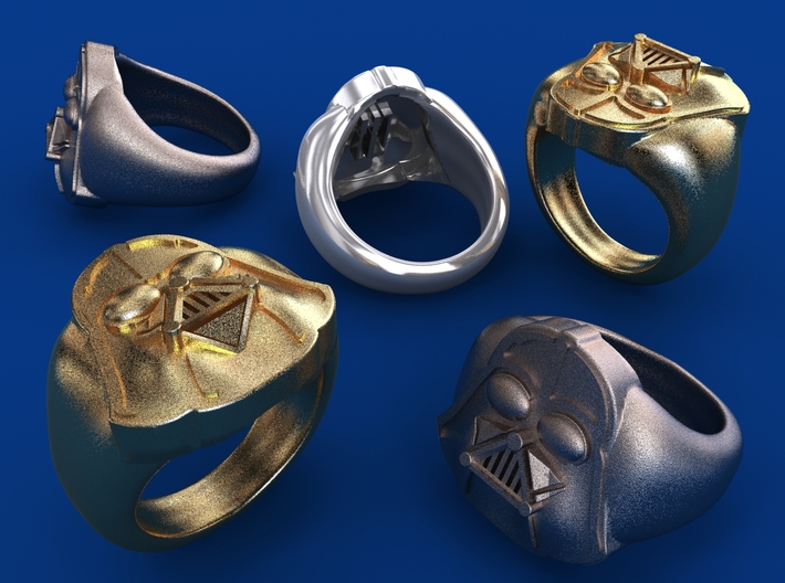Vader Ring 3d printed