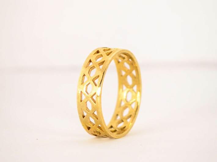 Intertwining Ring Size 6 3d printed 