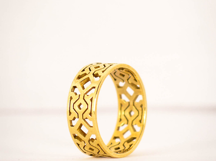 Octal Geometry  Ring Size 6 3d printed 
