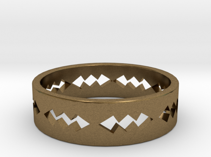 Jagged Ring Size 5 3d printed