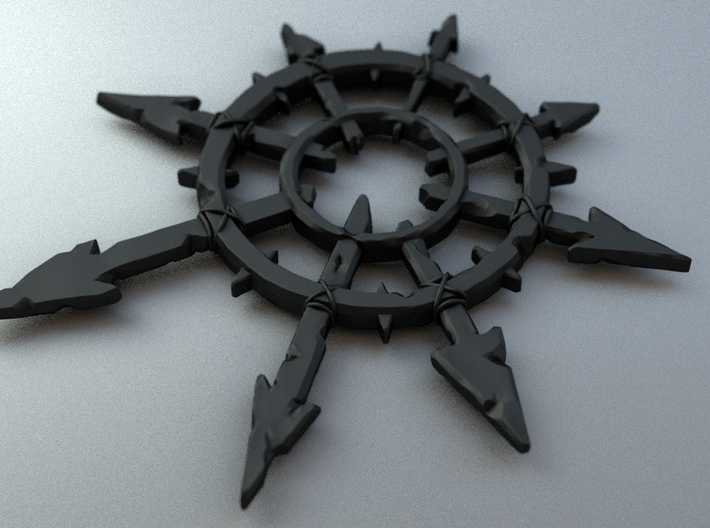 Chaos Pendant Large 3d printed 