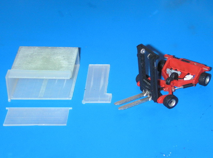 1:87 forklift with transportbox - Mitnahmestapler  3d printed 
