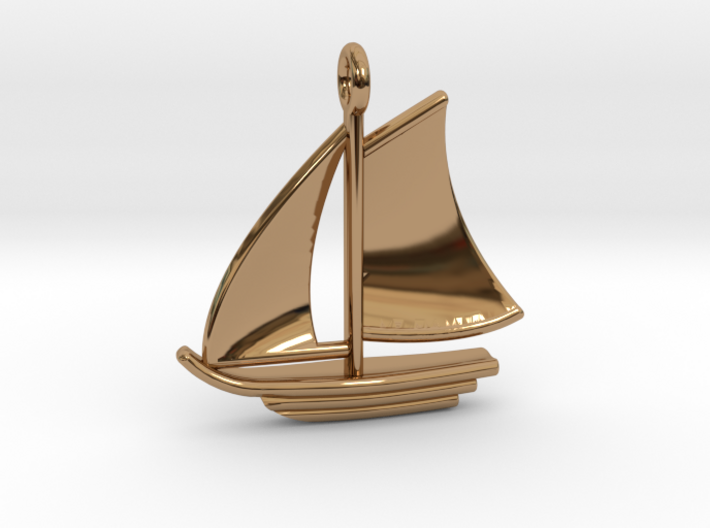 Sailboat Pendant 3d printed