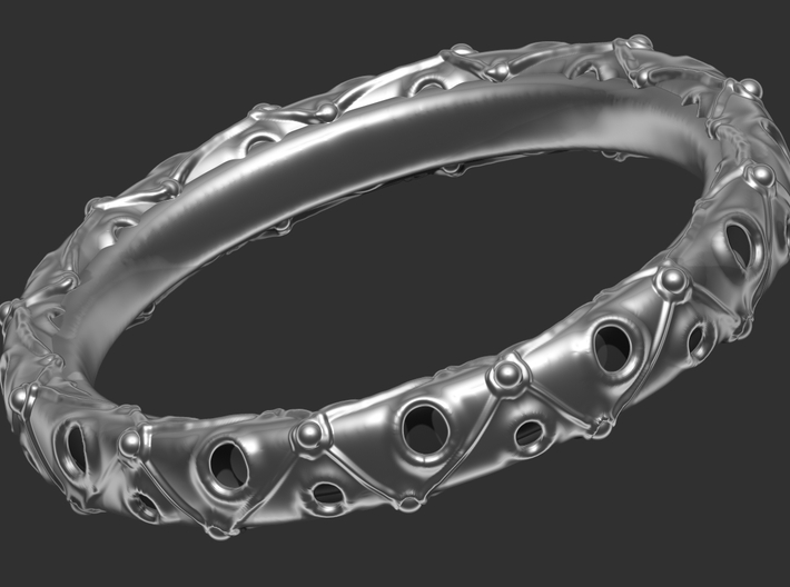 Hollow Ring 4 3d printed render