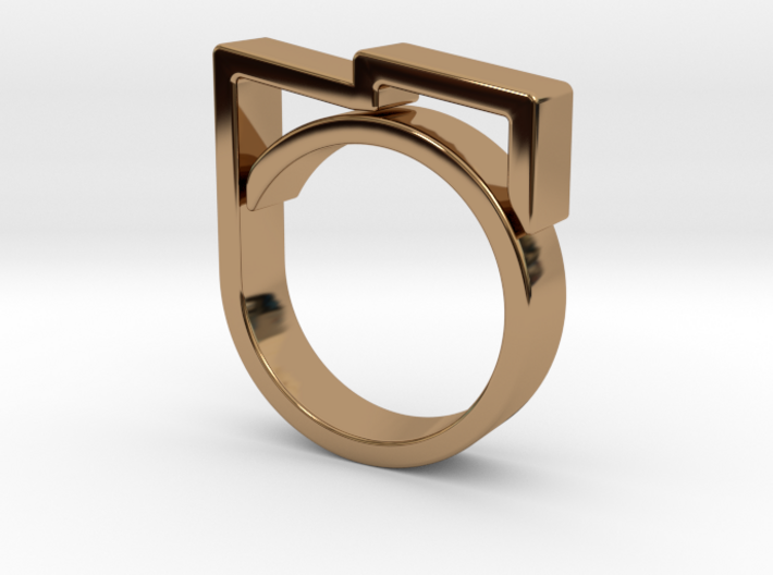 Adjustable ring for men. Model 5. 3d printed