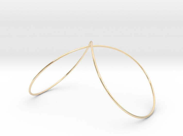 Infinity Wire Bangle 3d printed