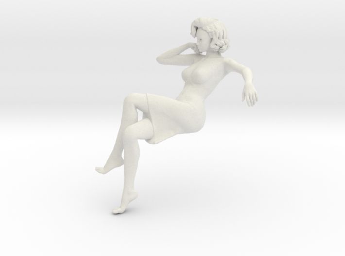 Lady sitting-011 scale 1/24 1/35 3d printed