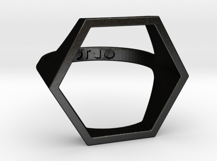 Hexagon Ring - Sz5 3d printed